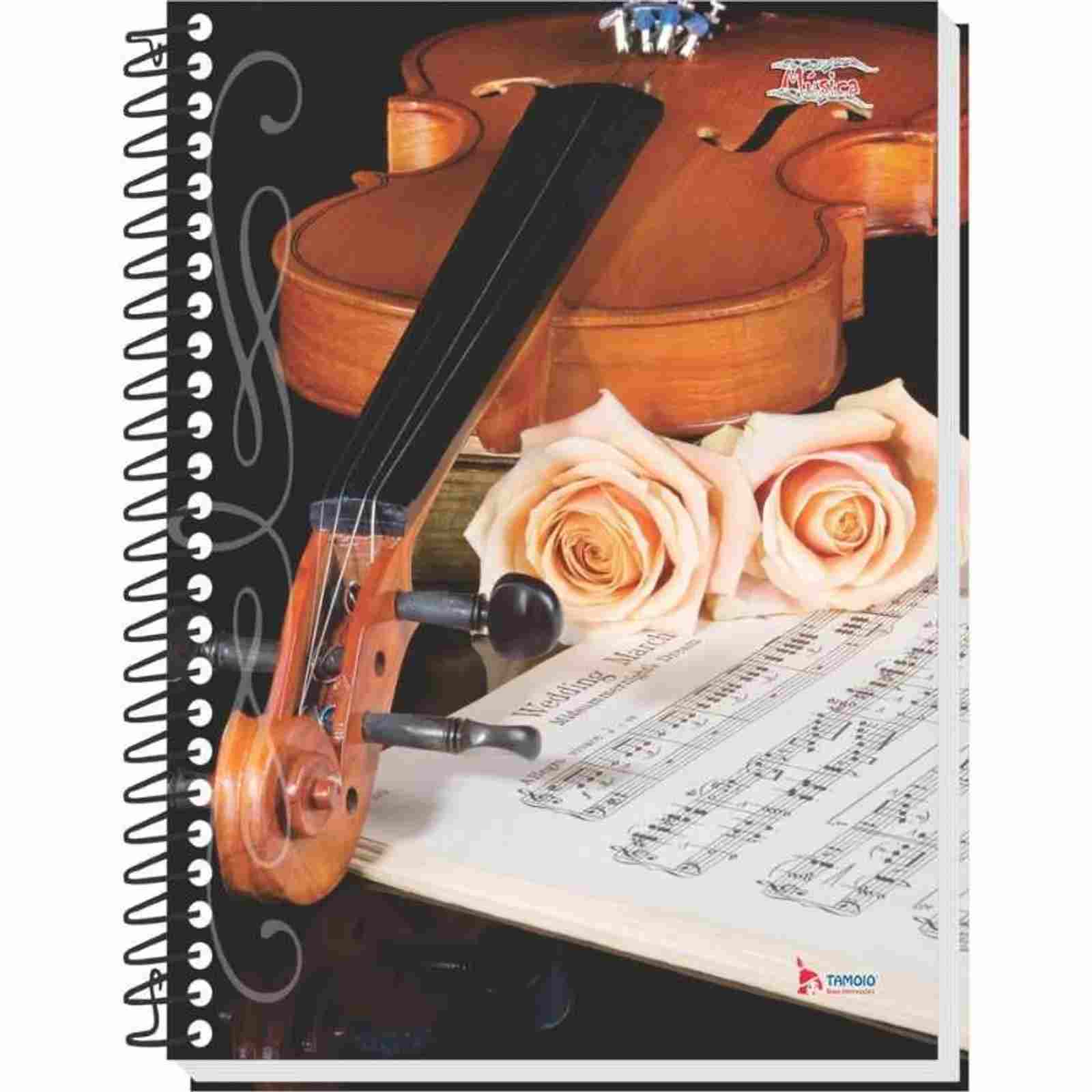 CADERNO MUSICA 1/4 64FLS TAMOIO